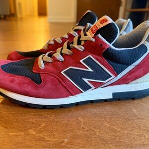 *Rare* New Balance x Jcrew m996JC4 Men's Red & Navy Sneakers